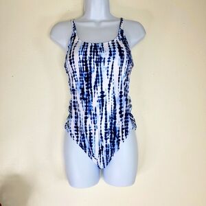 Tempt me,Blue Tie-Dye Swimsuit